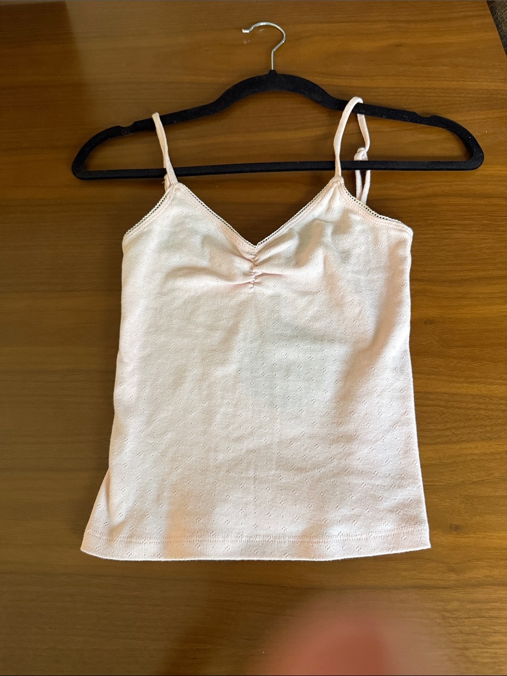 White Fox Boutique Light Pink V-Neck Spaghetti Strap Cami